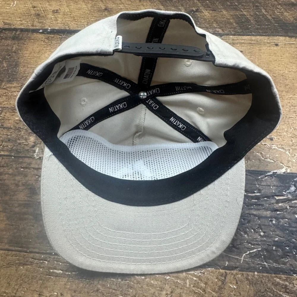 Katin No Shirt No Shoes No Problemo Snapback Hat Off White Made in USA Surf Cap